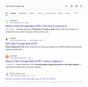 Click Through Rate