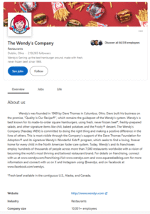 social media marketing platforms - linkedin company page example