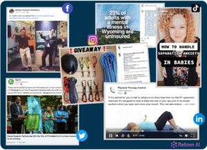 social media marketing tips - diverse content examples