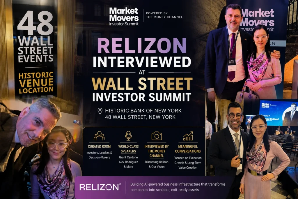 Relizon Interviewed at Prestigious Wall Street Investor Summit Inside Historic Bank of New York